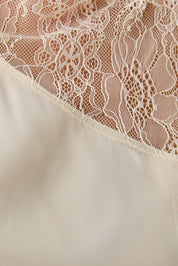 Cream Lace Sleeveless Top