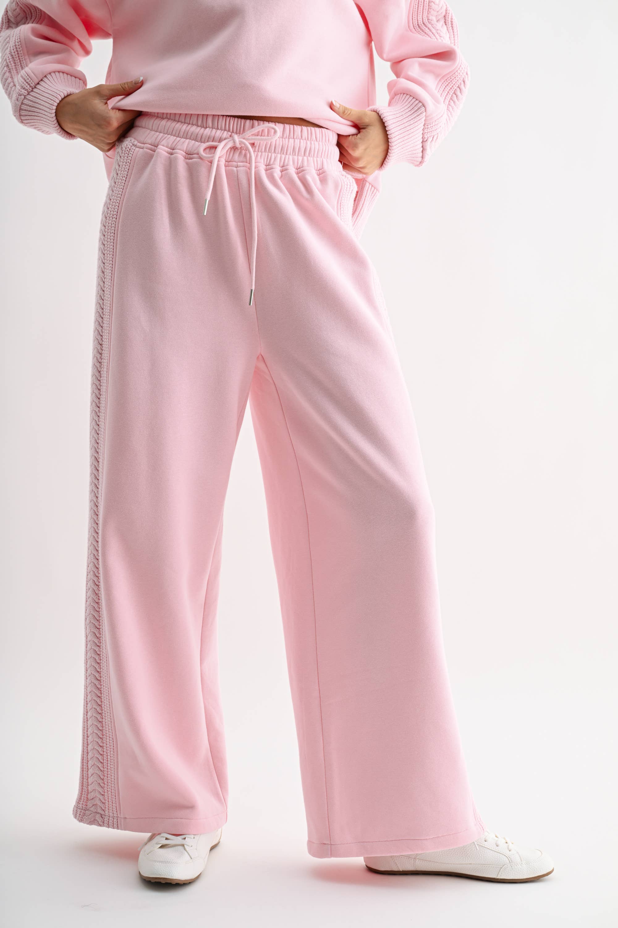 Pink Knit Oversized Set