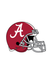 #128 - CUSTOM APPAREL — Alabama football helmet