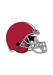 #129 - CUSTOM APPAREL — Alabama football helmet
