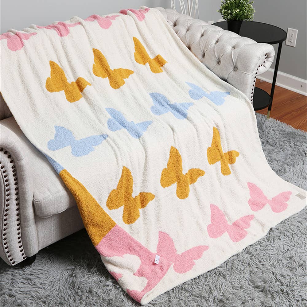 Cheetah Reversible Throw Blanket