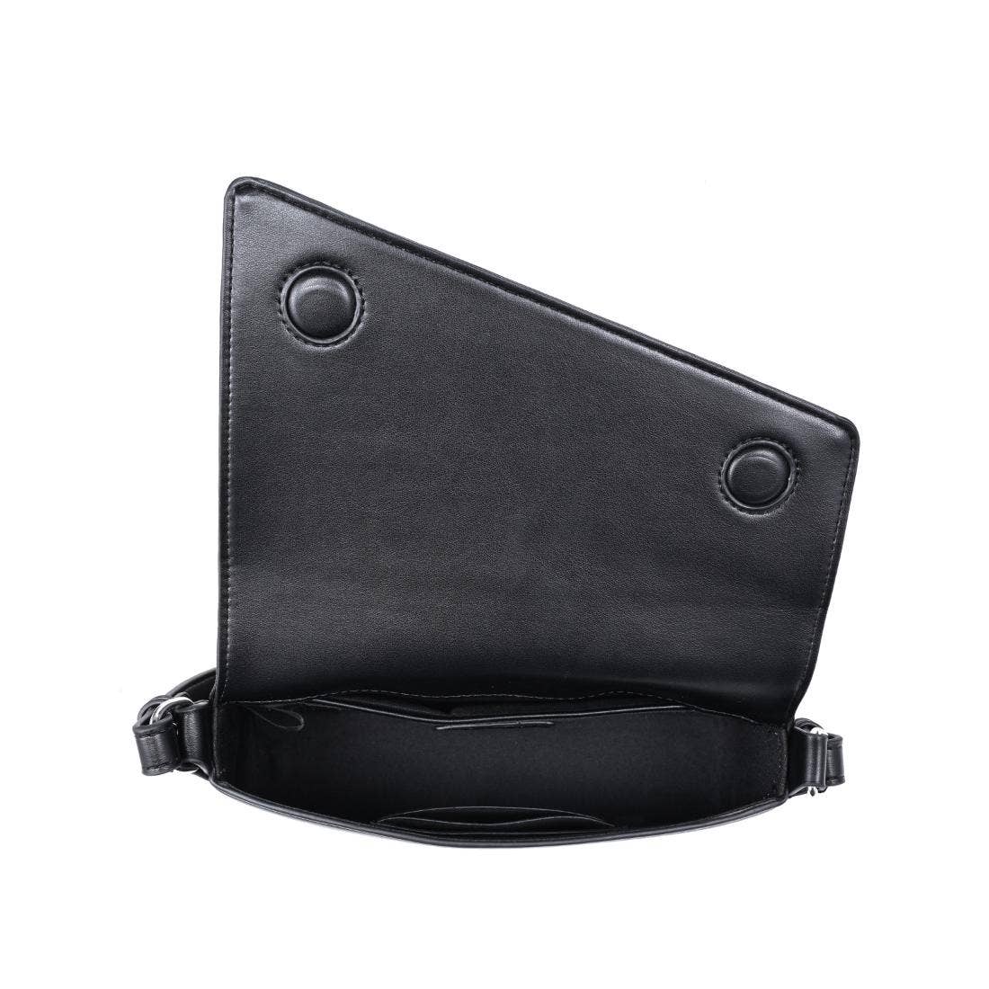 Black Zebra Angular Shoulder Bag