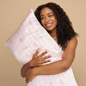 Striped Bows King Satin Pillowcase
