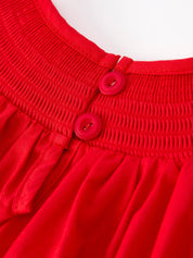 Red Christmas Baby Romper
