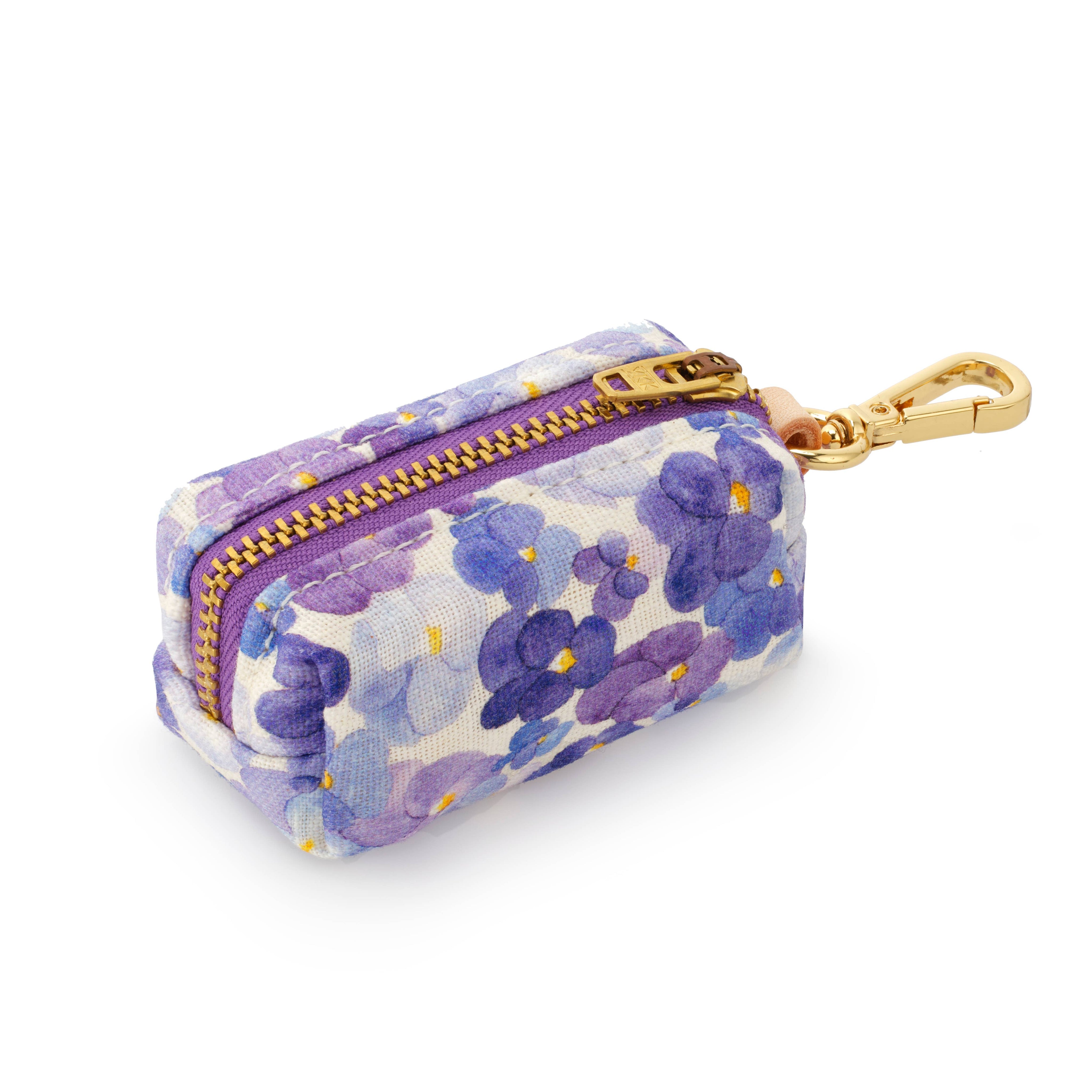 Pressed Pansies Spring Poop Bag Dispenser