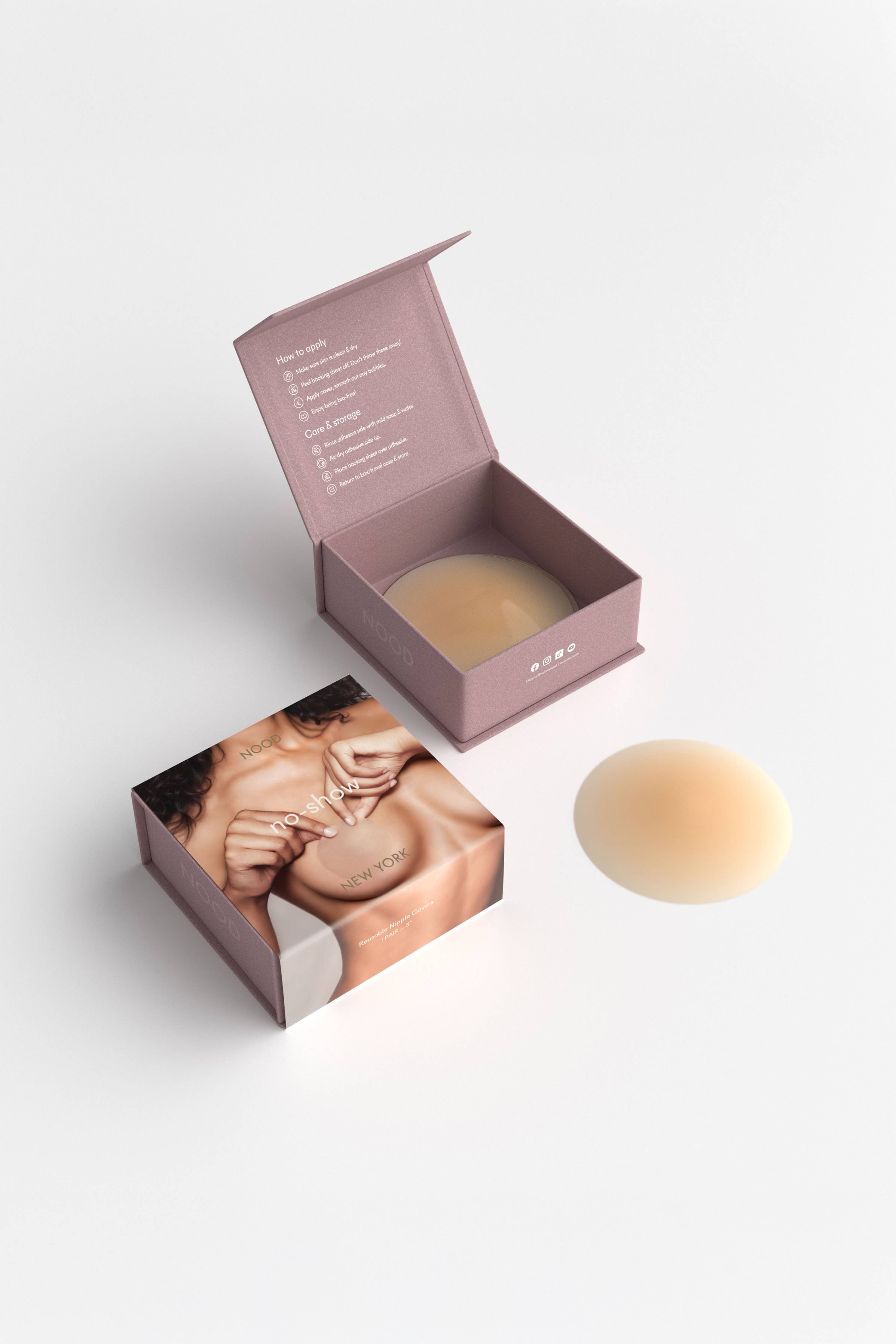 Reusable Adhesive Nipple Covers