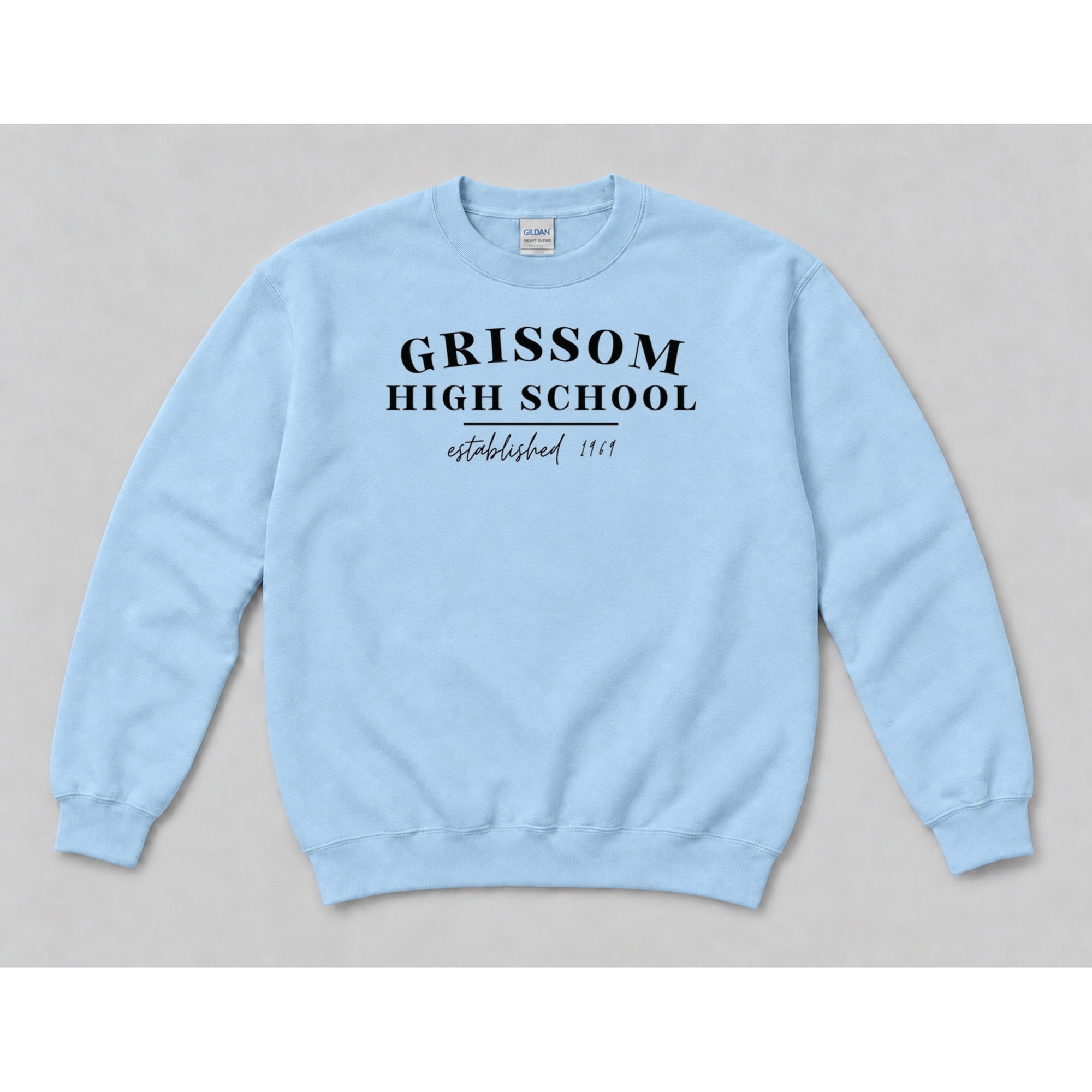 Crewneck Light Blue mockup