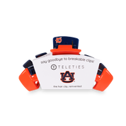 Classic Hair Clip | Medium | Auburn University showing claw clip with bendable teeth that spring back to shape