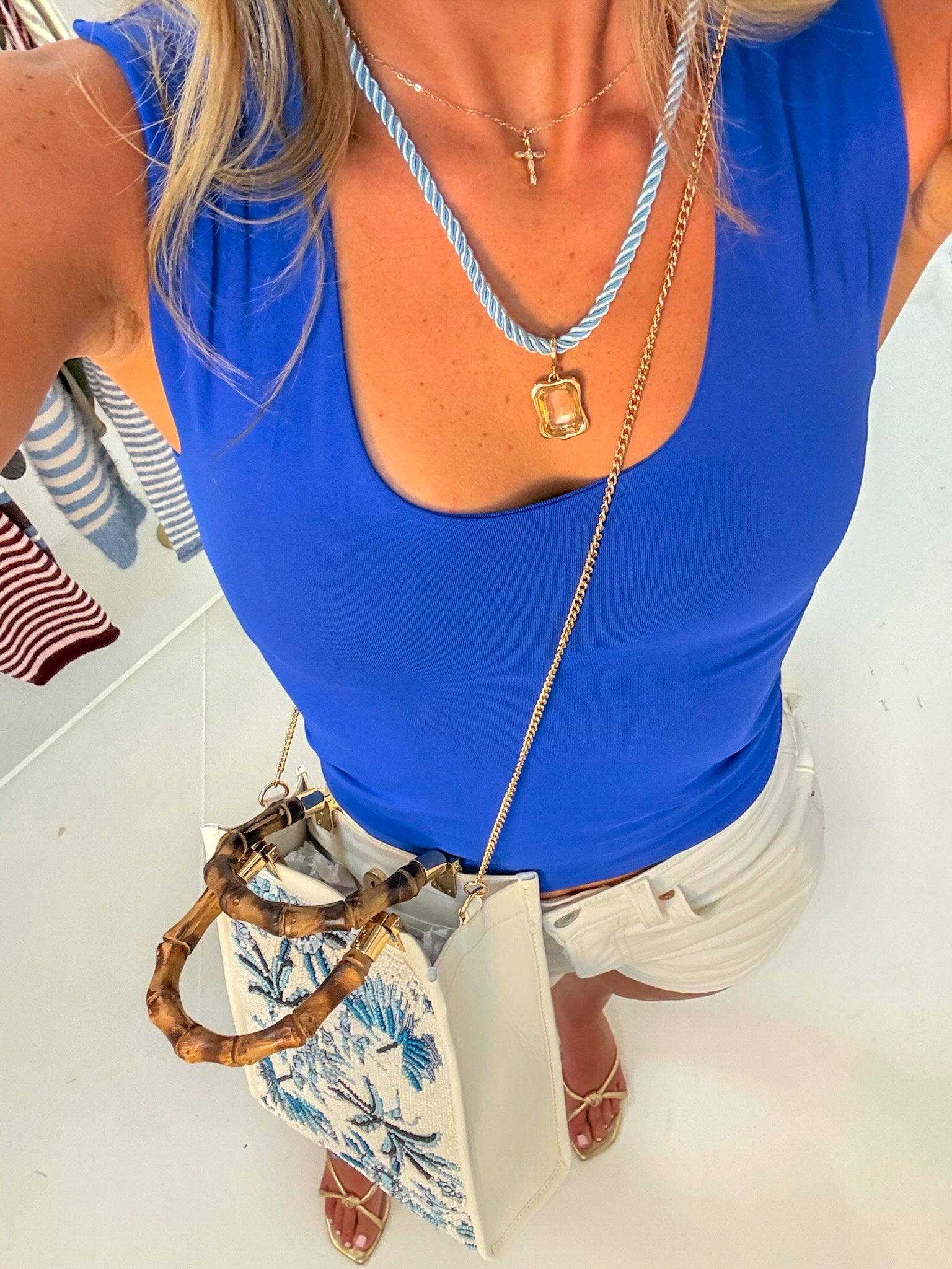Blue Double Layered Tank