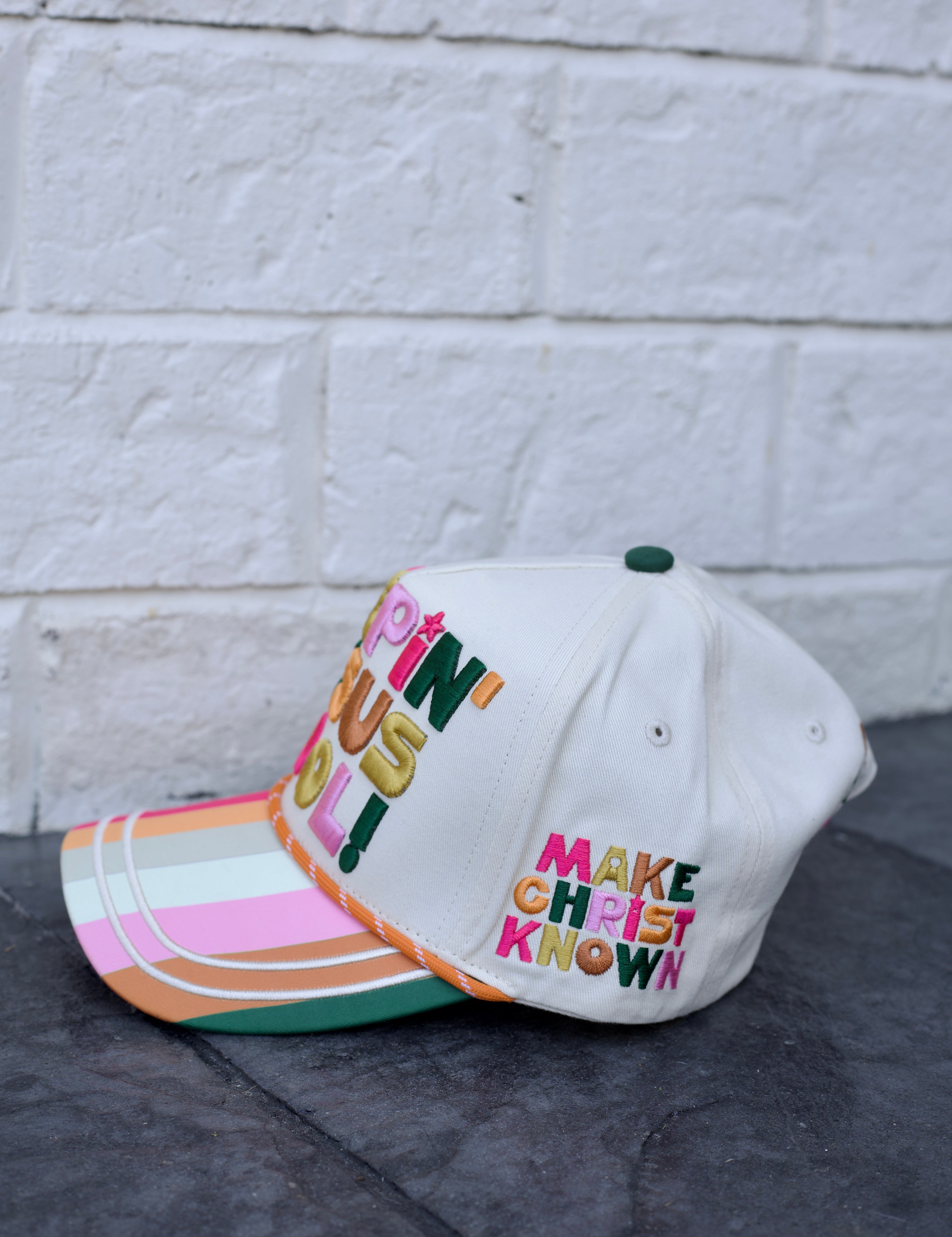 Cream Keepin Jesus Cool Trucker Hat