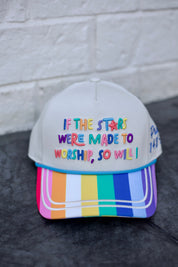 White If The Stars Were Made To Worship Trucker Hat