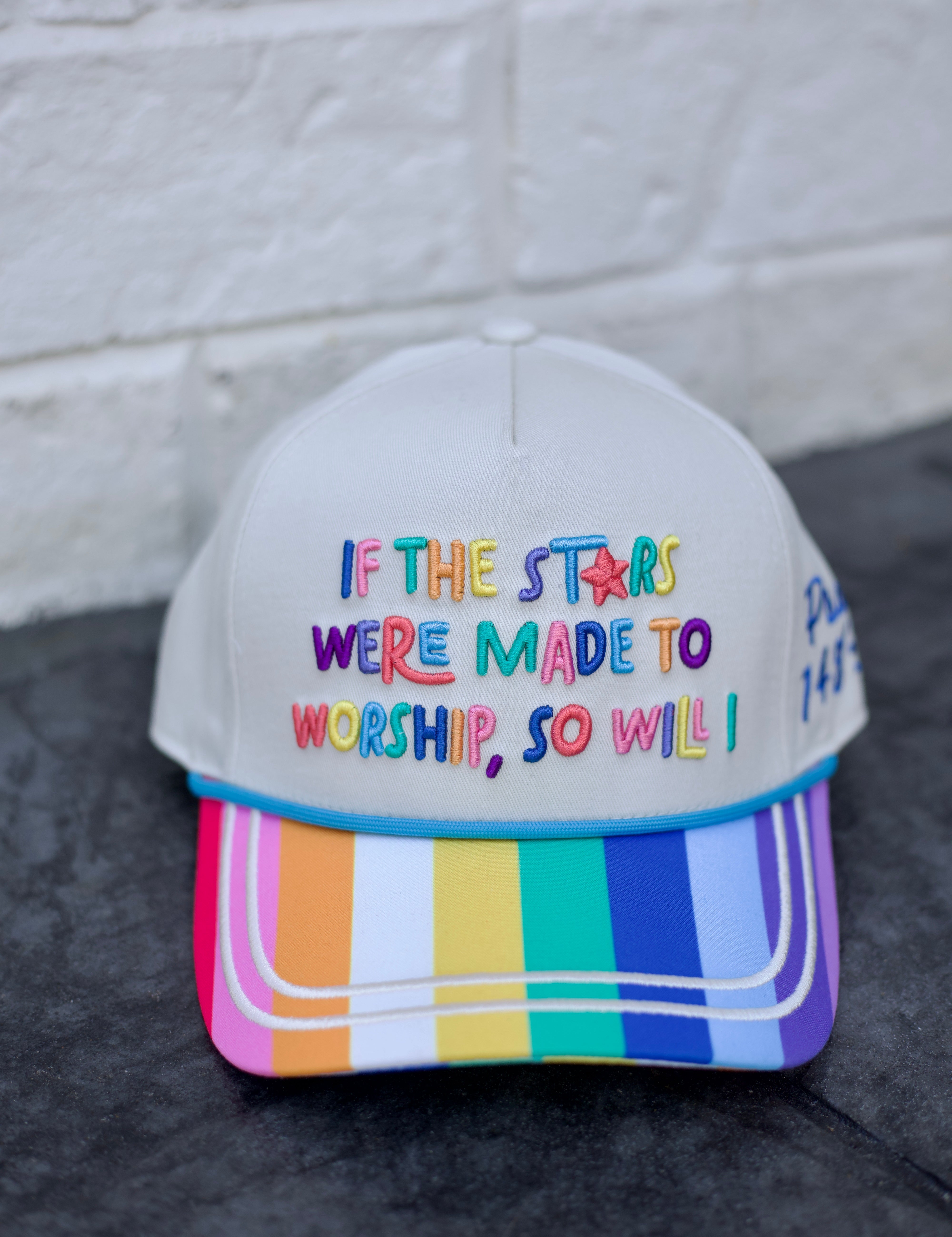 White If The Stars Were Made To Worship Trucker Hat
