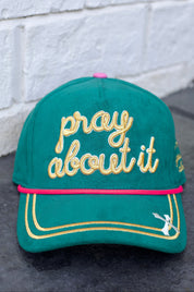 Teal Pray About It Trucker Hat