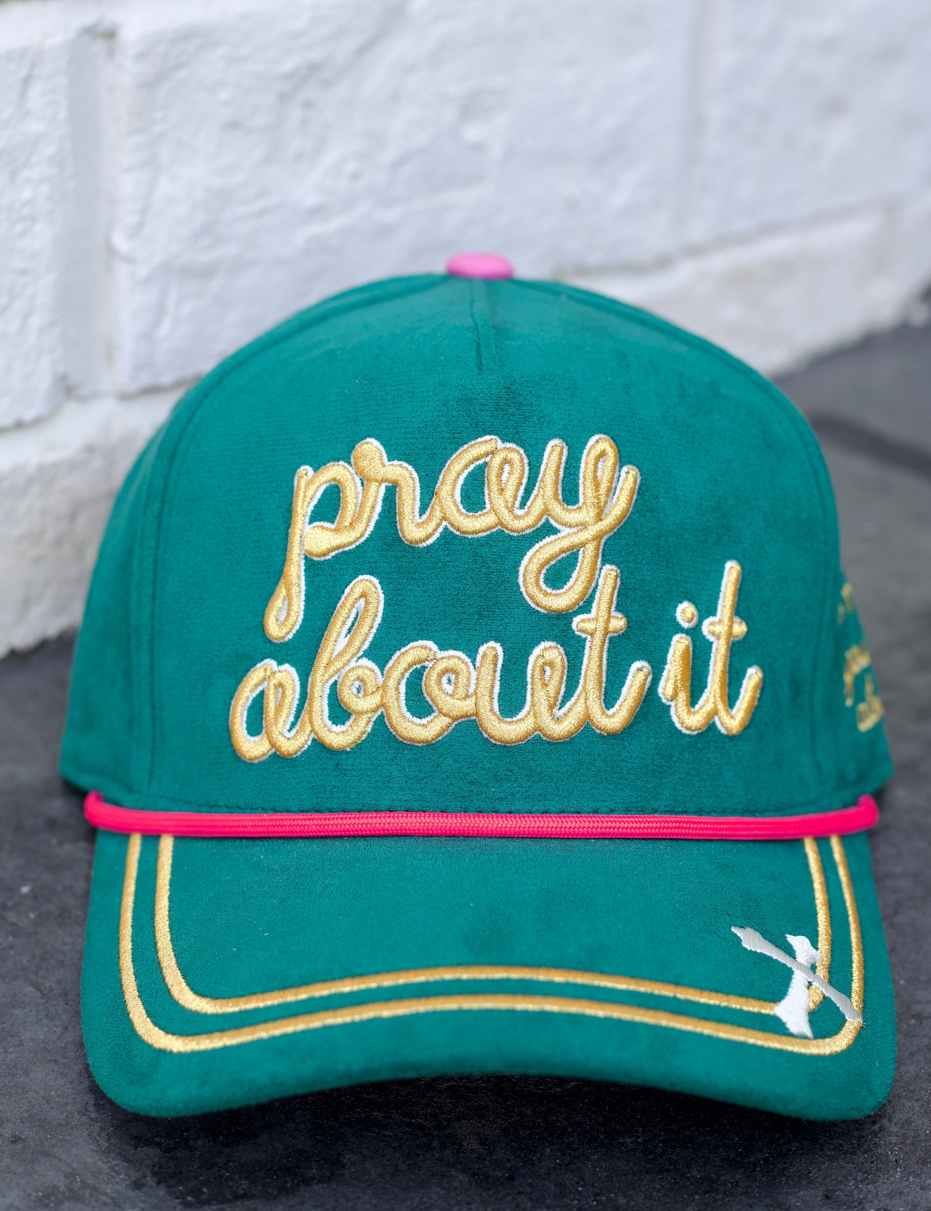 Teal Pray About It Trucker Hat