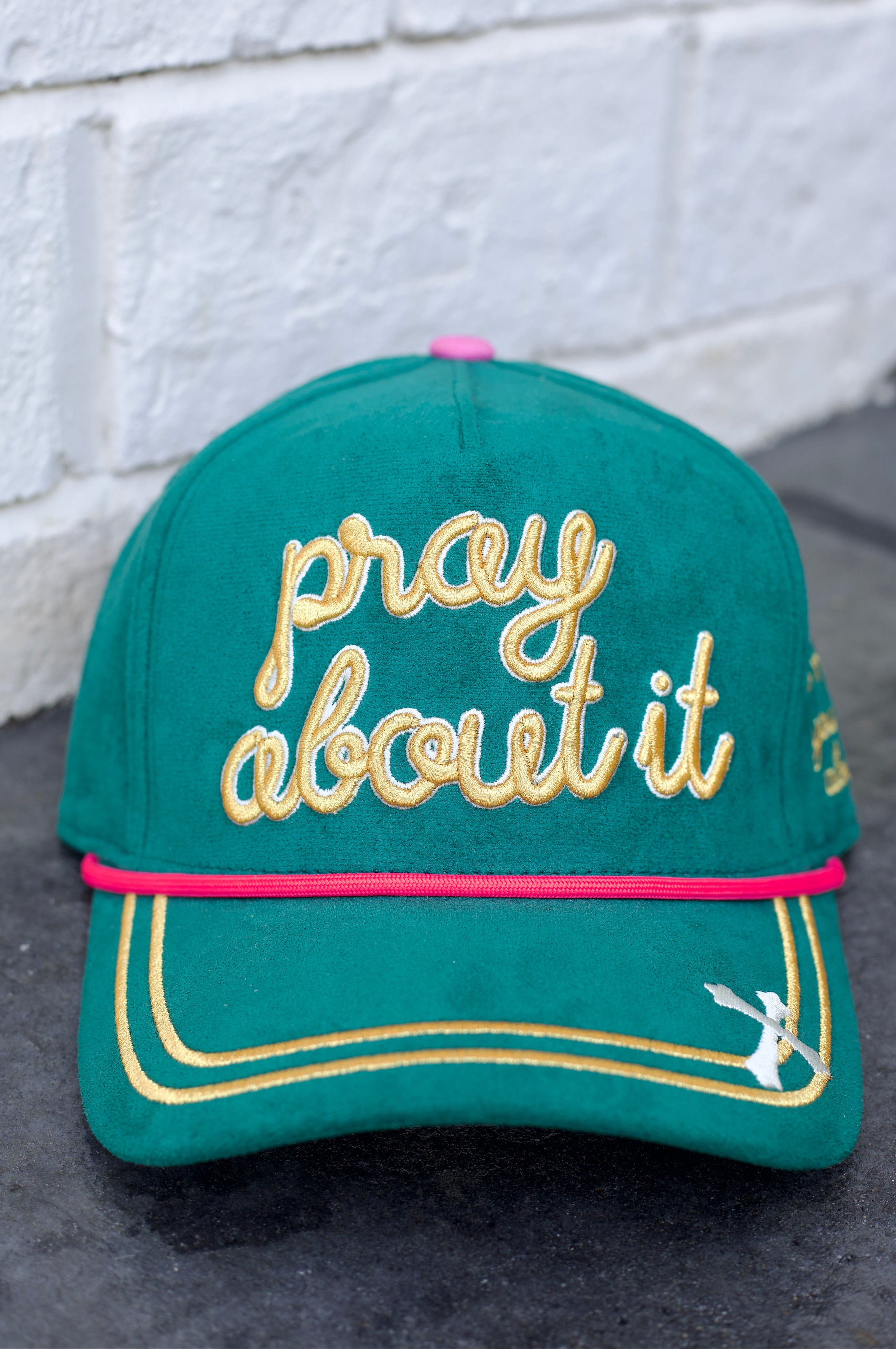 Teal Pray About It Trucker Hat
