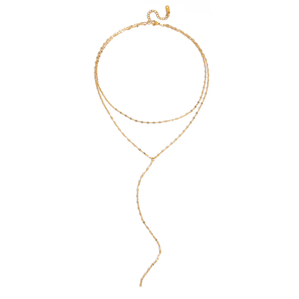 Gold Chain Layered Necklace