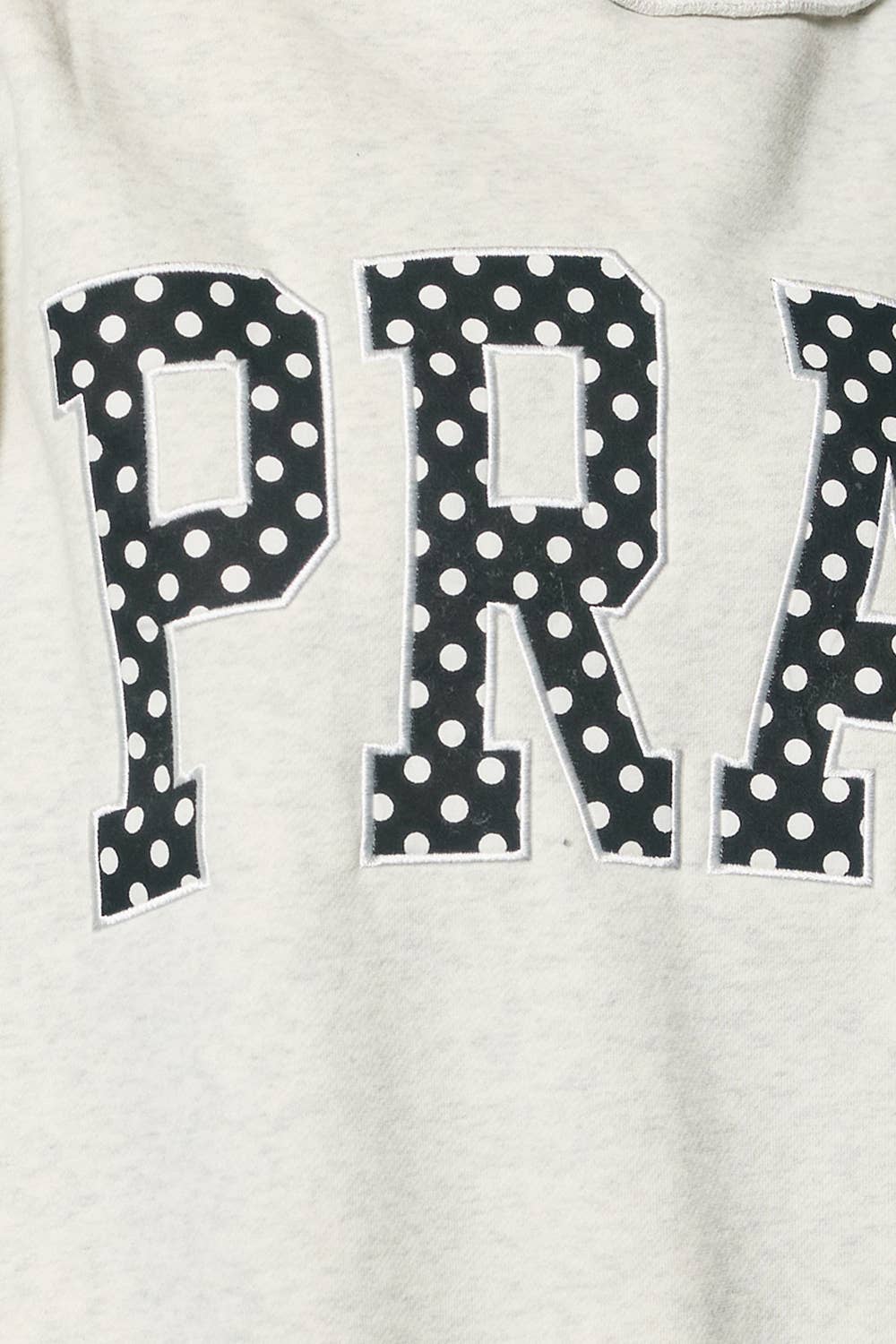 Gray Pray Polka-Dot Mockneck