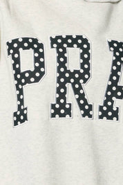 Gray Pray Polka-Dot Mockneck