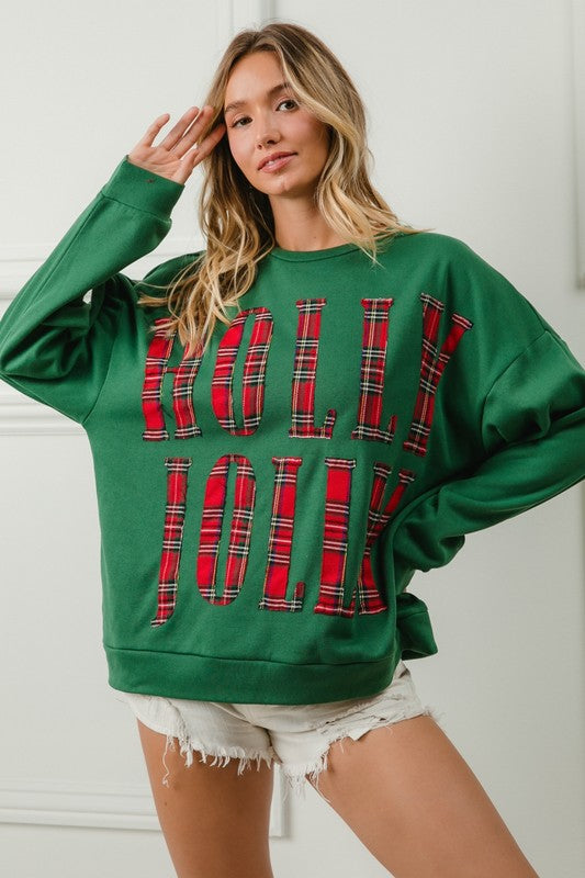 Green Holly Jolly Sweater