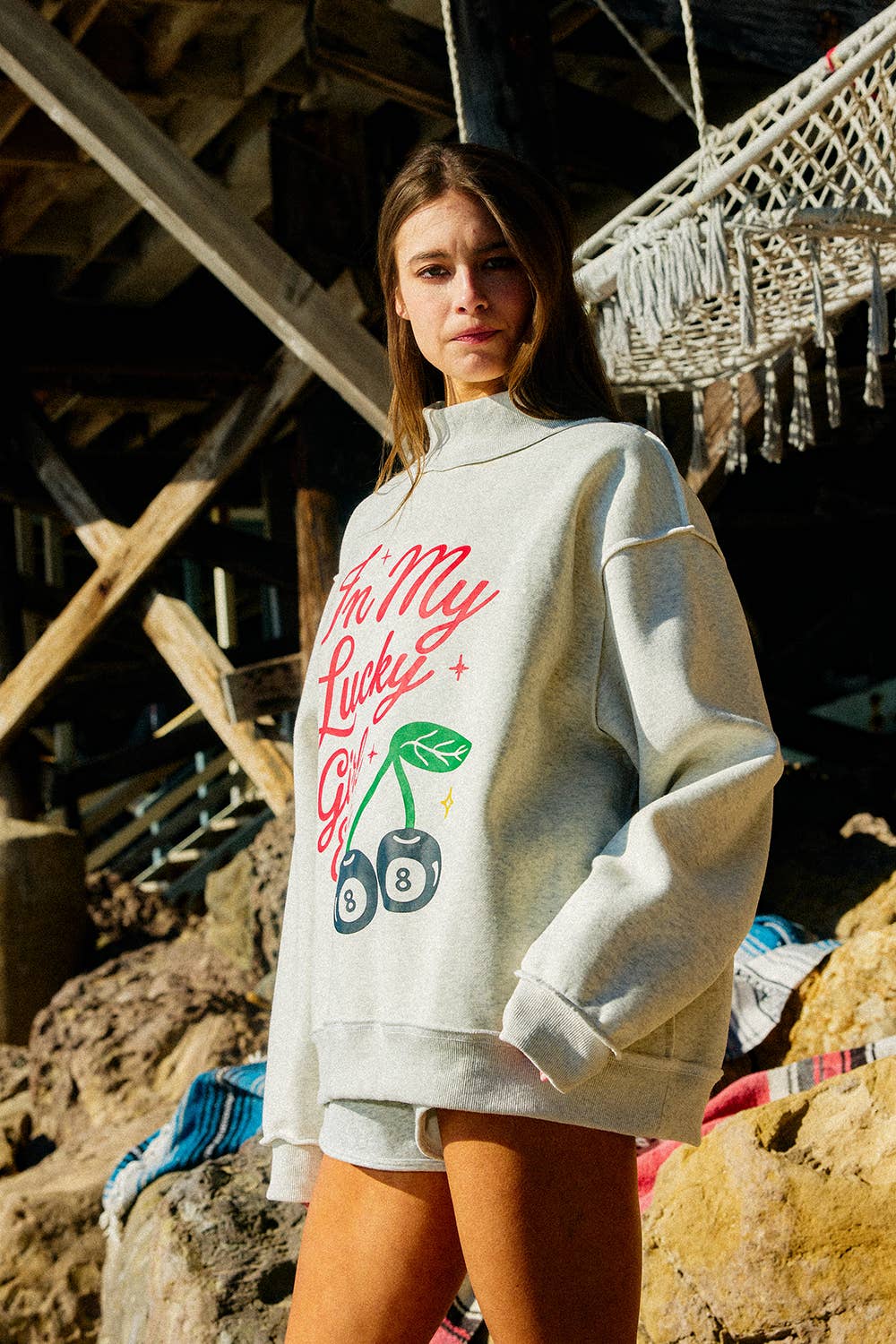 'In My Lucky Girl Era' Mockneck