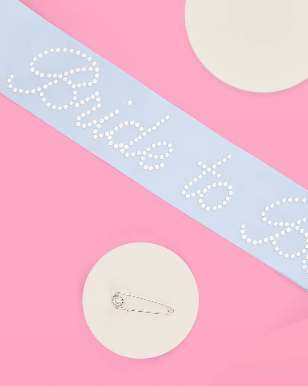 Bride To Be Pearl & Blue Sash