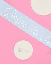 Bride To Be Pearl & Blue Sash