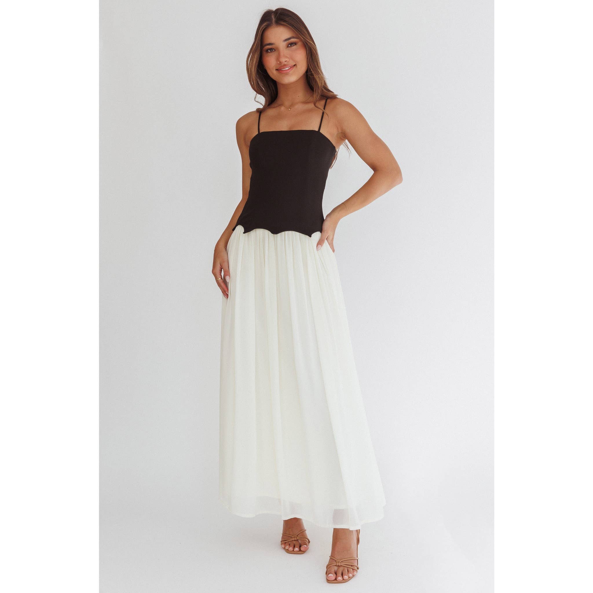 Two Toned Maxi Dress