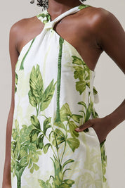 Palmet Tropical Amory Halter Mini Dress