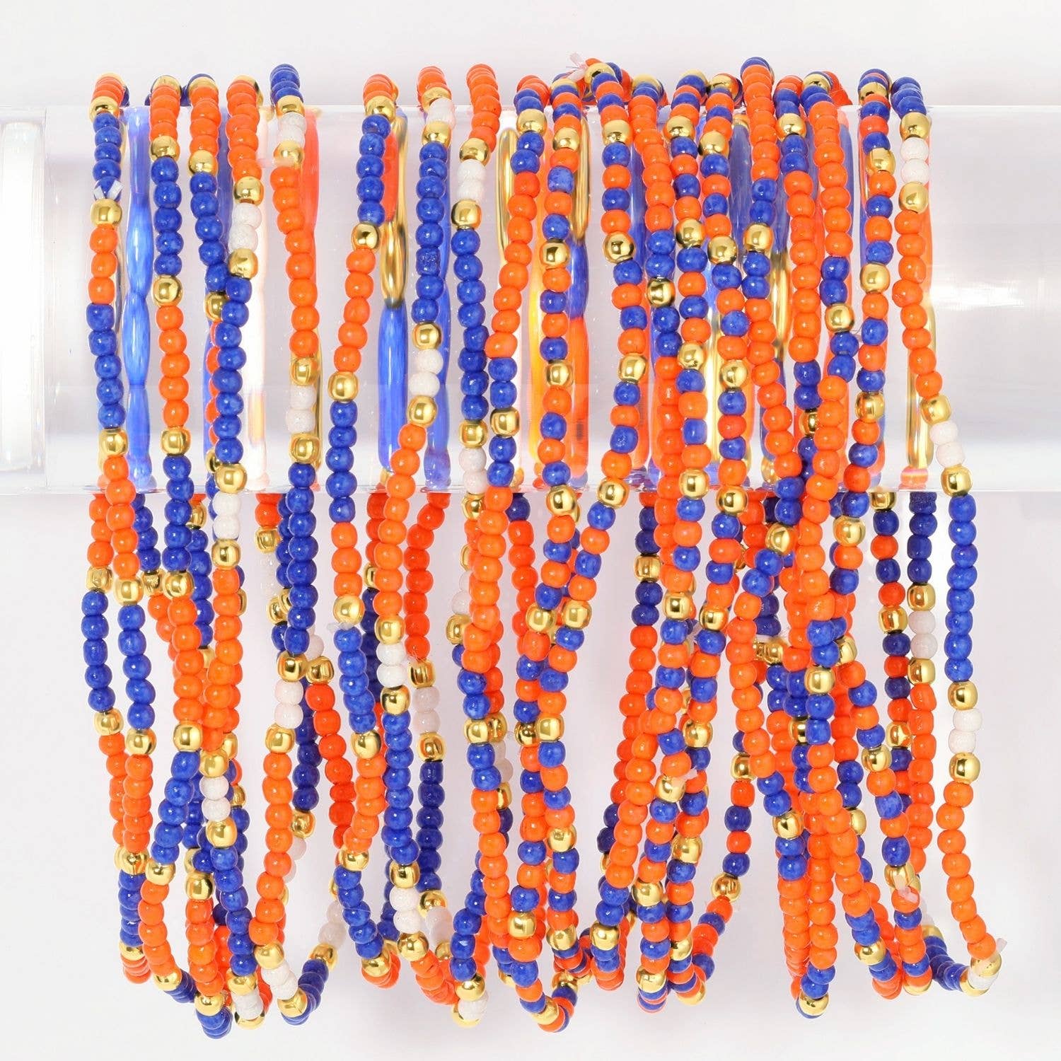Stretch Seed Assorted Bead GAME DAY Bracelets