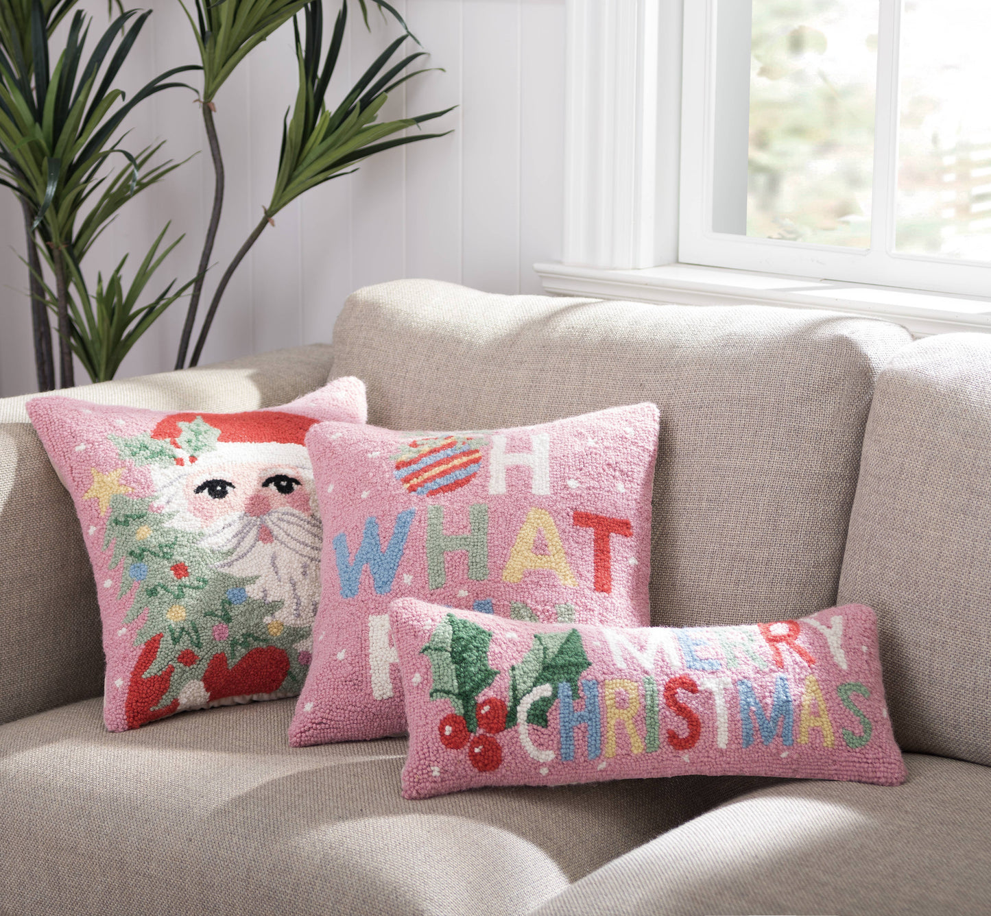 Merry Christmas Hook Pillow