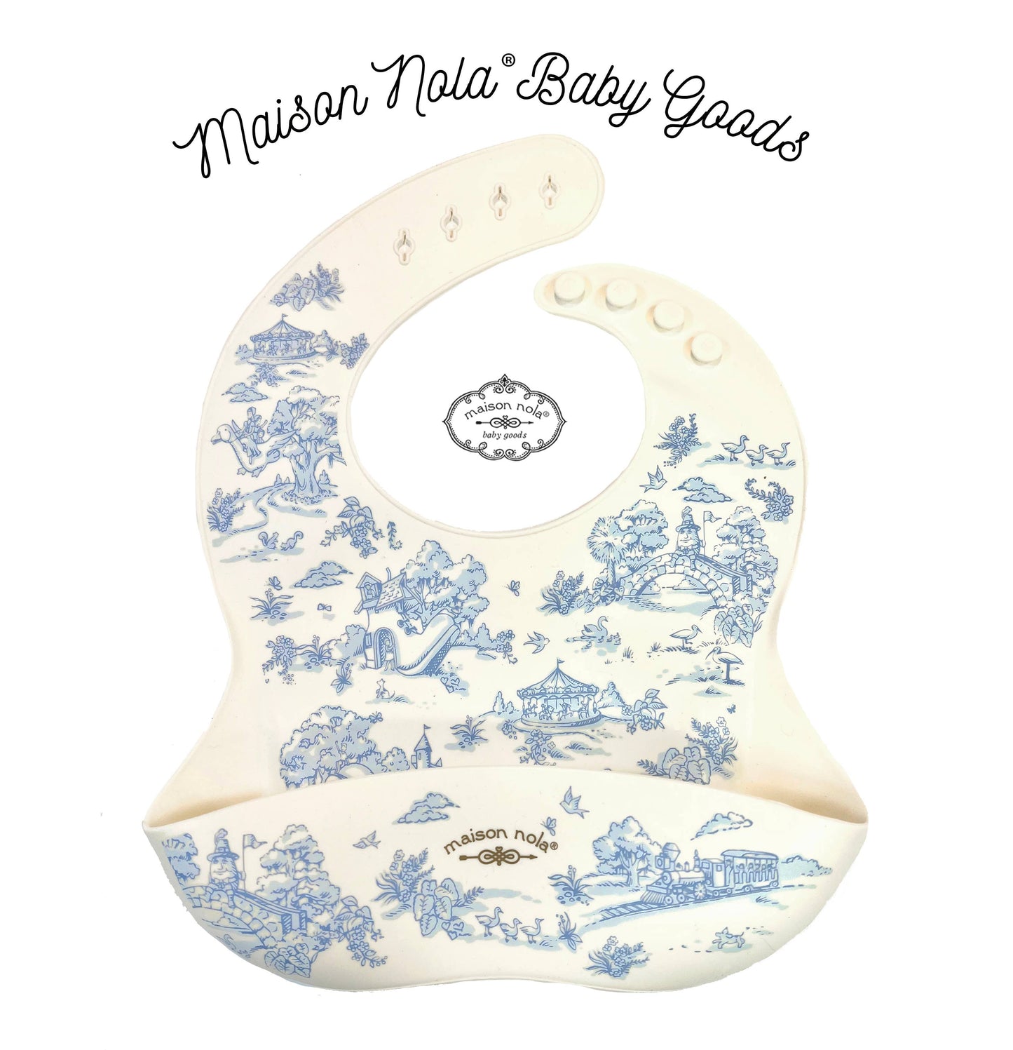 Toile Silicone Bib Baby