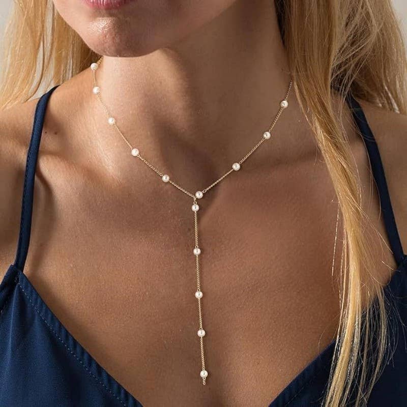Pearl Y-Drop Neckalce