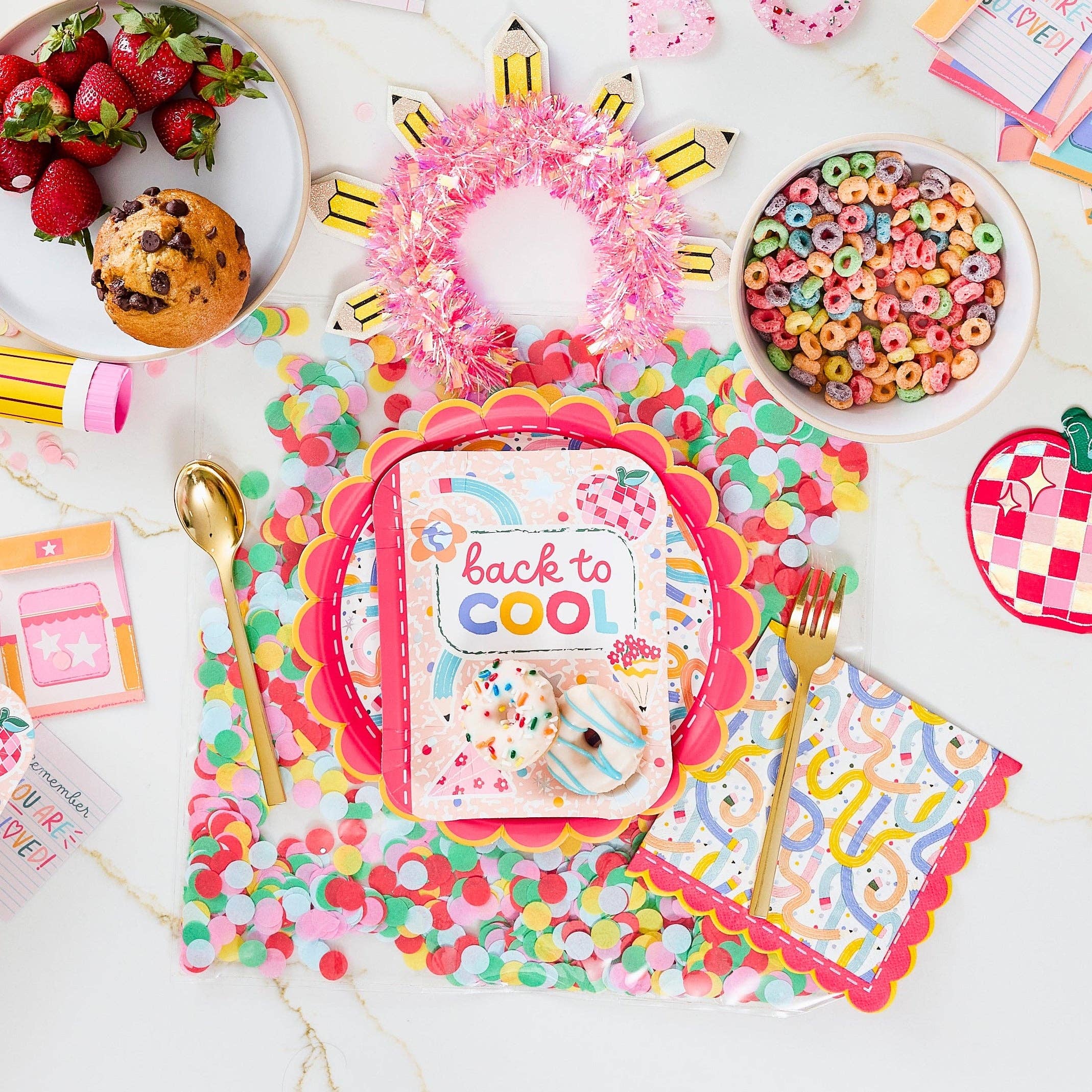 Confetti-filled Reusable Placemats (15" / 4 ct) — view 3