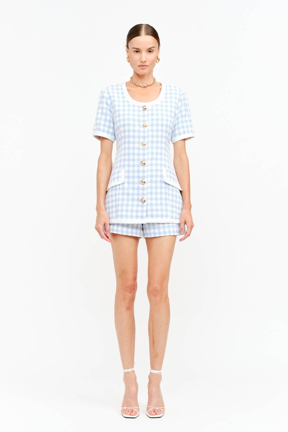 Blue Checkered Mckinley Shorts