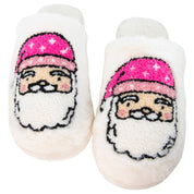 Pink Santa Christmas Slippers — view 3
