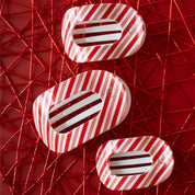 Candy Cane Med. Round Flat Clip
