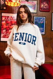 Gray Senior Mockneck Sweatshirt — view 11