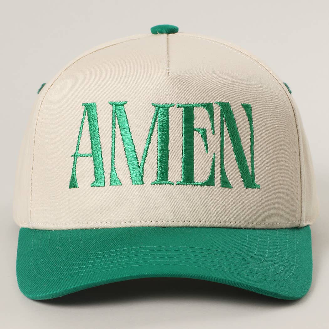 Green Amen Hat