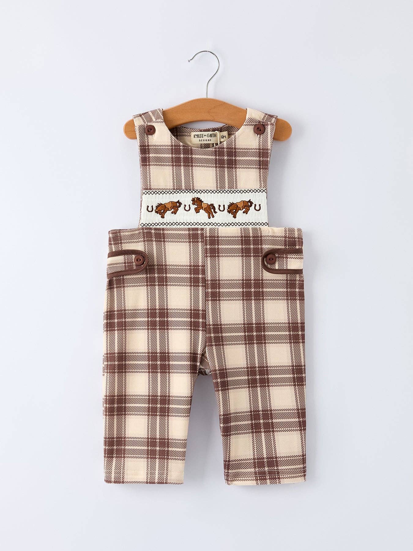 Western Horse Baby Boy Romper