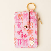 Pink Bows Keychain Wallet
