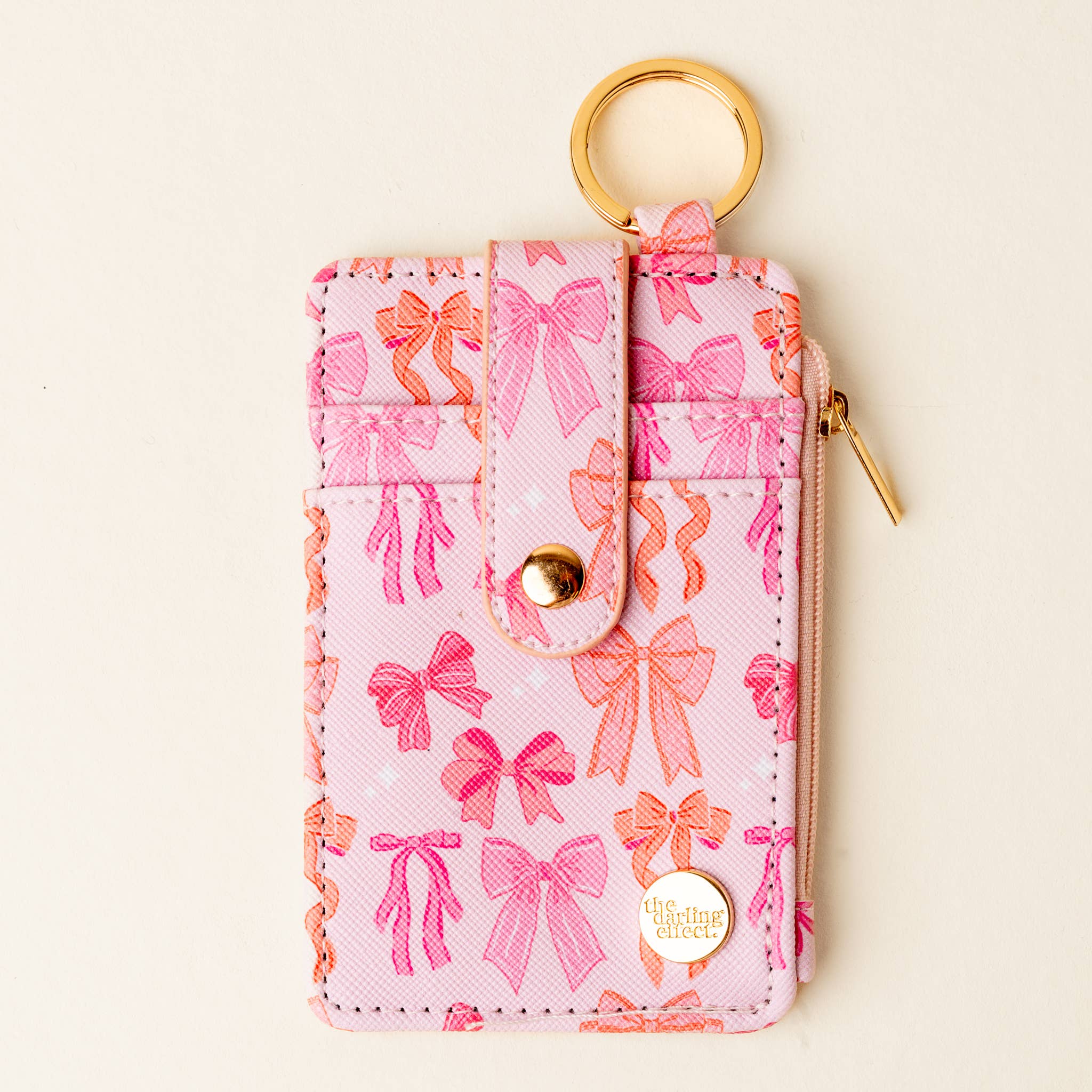 Pink Bows Keychain Wallet