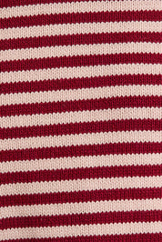 Burgundy & Pink Stripe Sweater & Pants Set