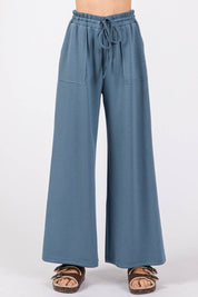 Blue Scuba Top & Pants Set