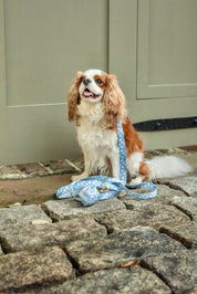 White Hydrangea Dog Waste Bag Holder