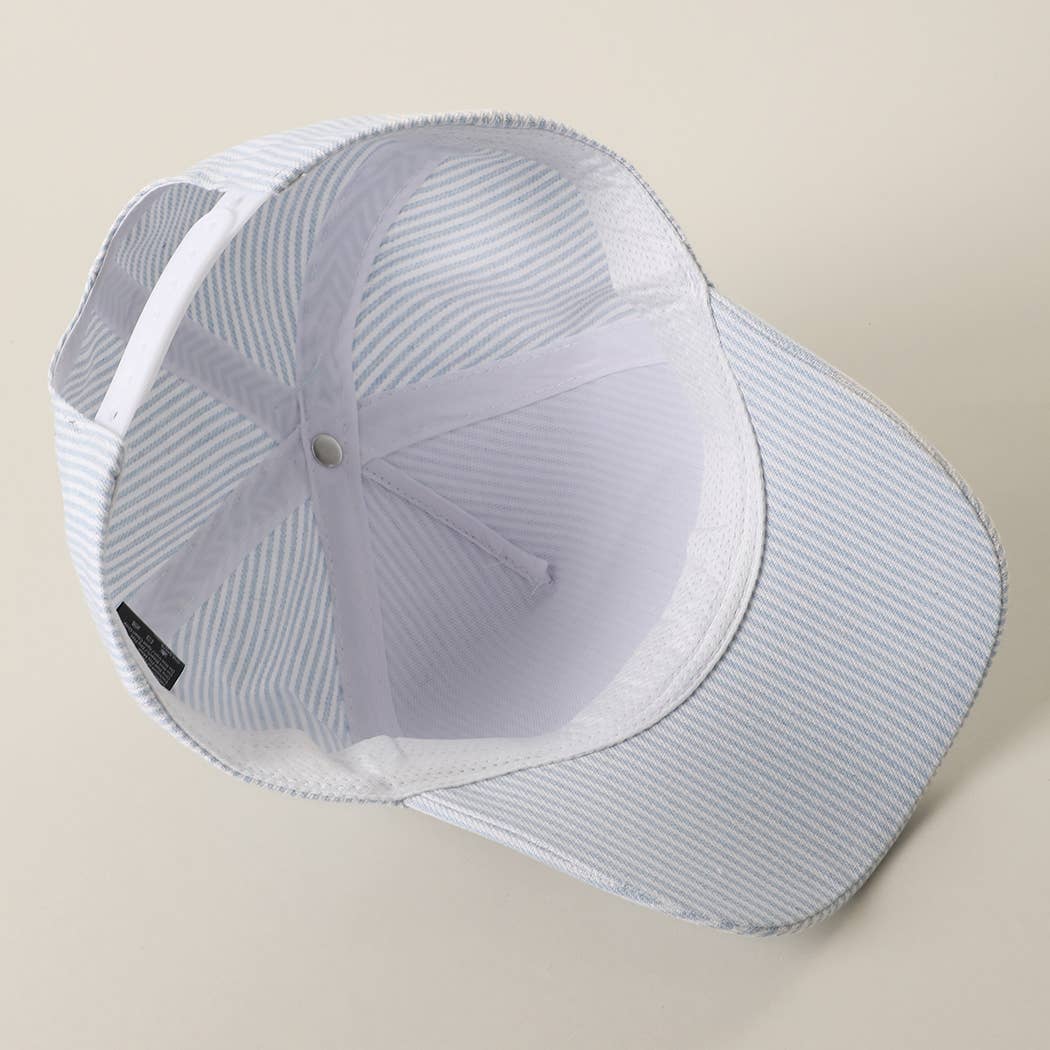 Coastal Cowgirl Crab Patch Seersucker Trucker Hat