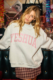 Gray YESHUA & YHWH Mockneck