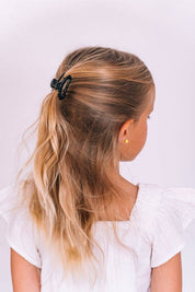 Jet Black Tiny Open Hair Clip