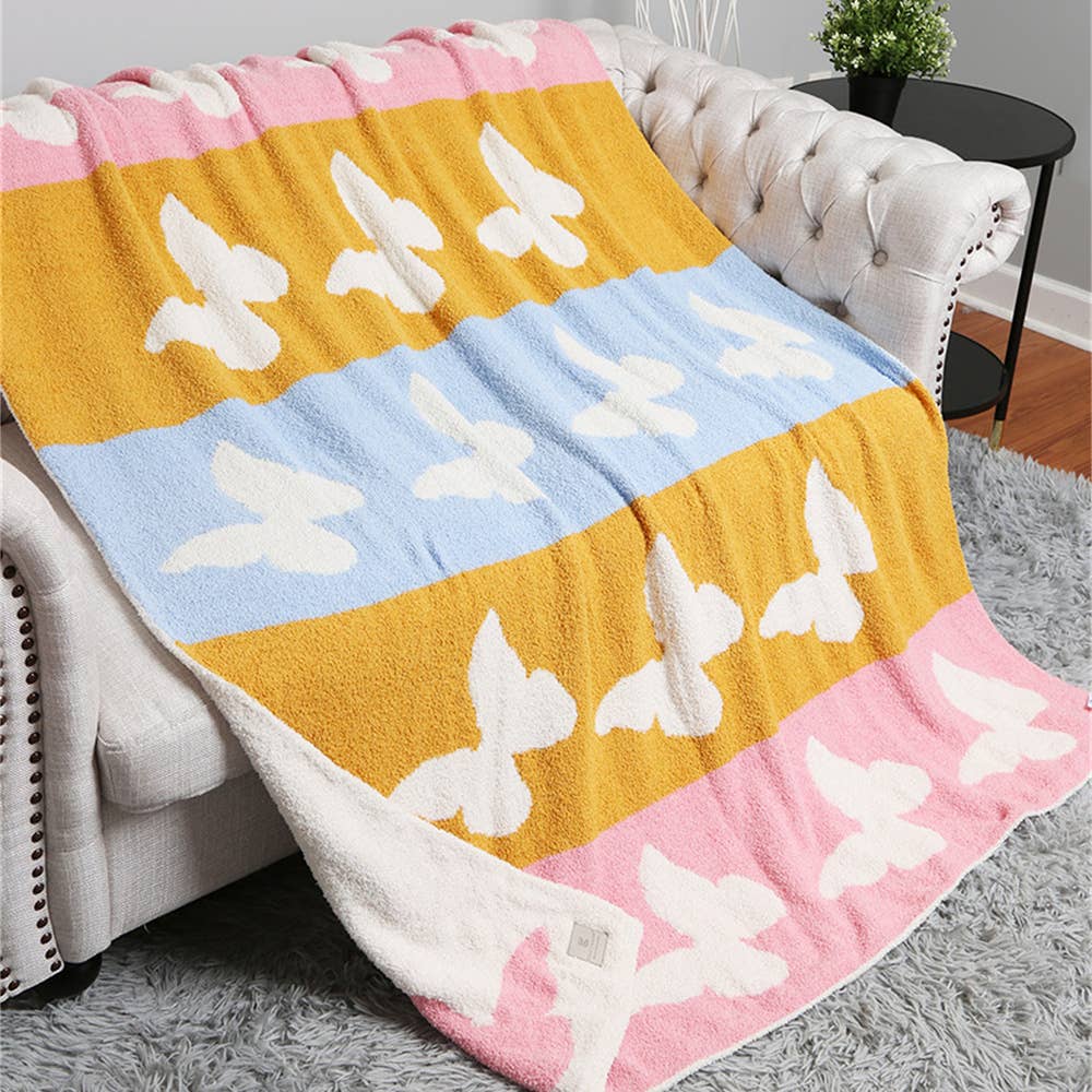 Cheetah Reversible Throw Blanket