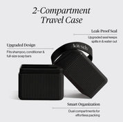 2-Compartment Travel Case - Black