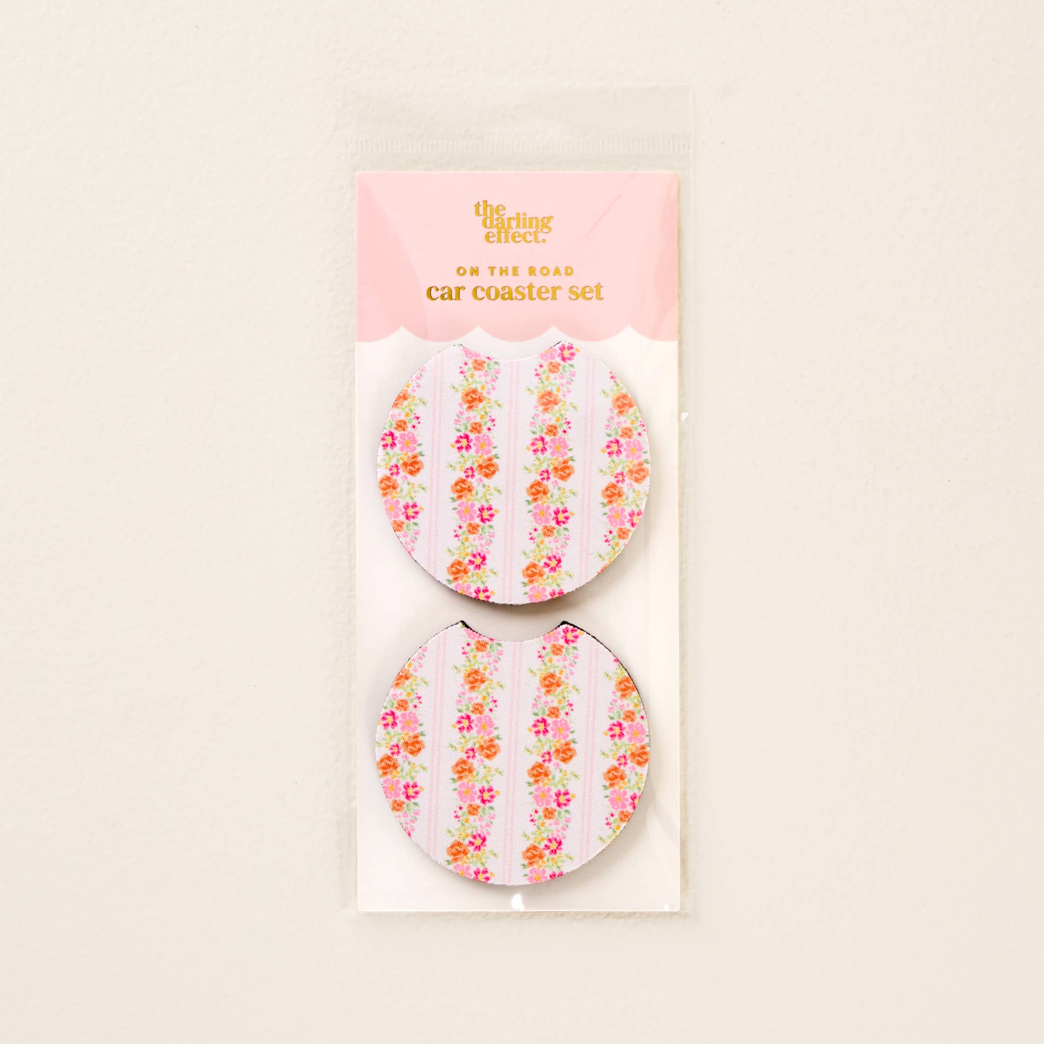On the Road Car Coaster Set-Petal Parade Pink